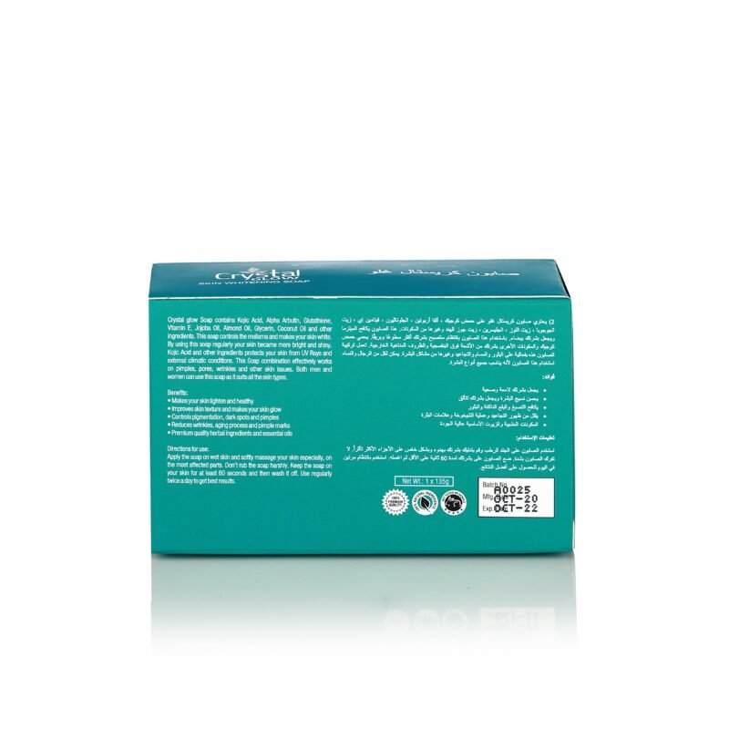 Crystal Glow Skin Brightening Soap 135gm - Image 5